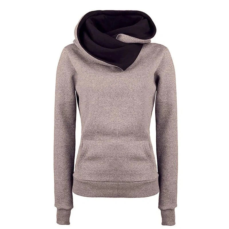 Cozy Chic Turn Down Hoodie: Your Everyday Essential.
